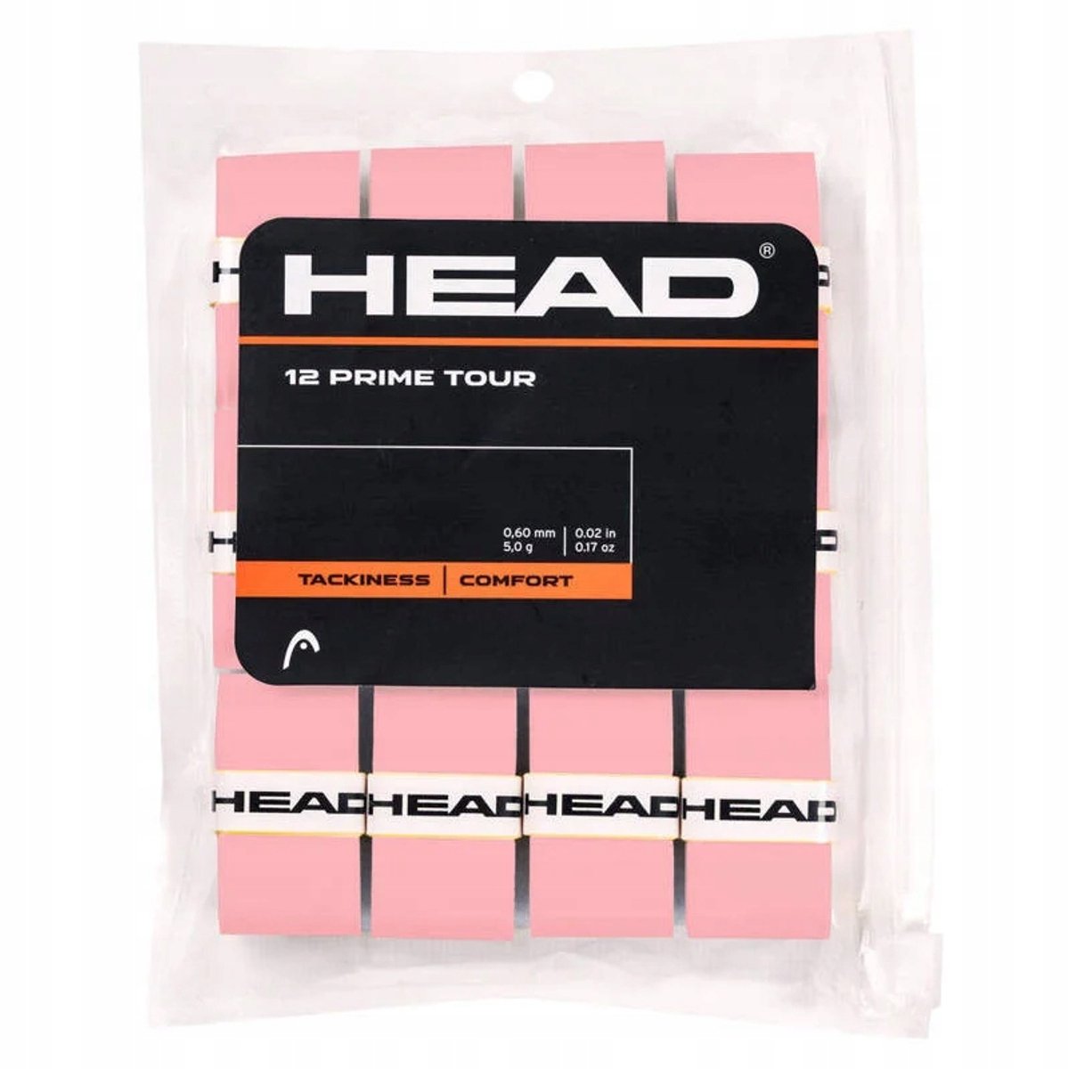 12 stuks roze overgrips in verpakking