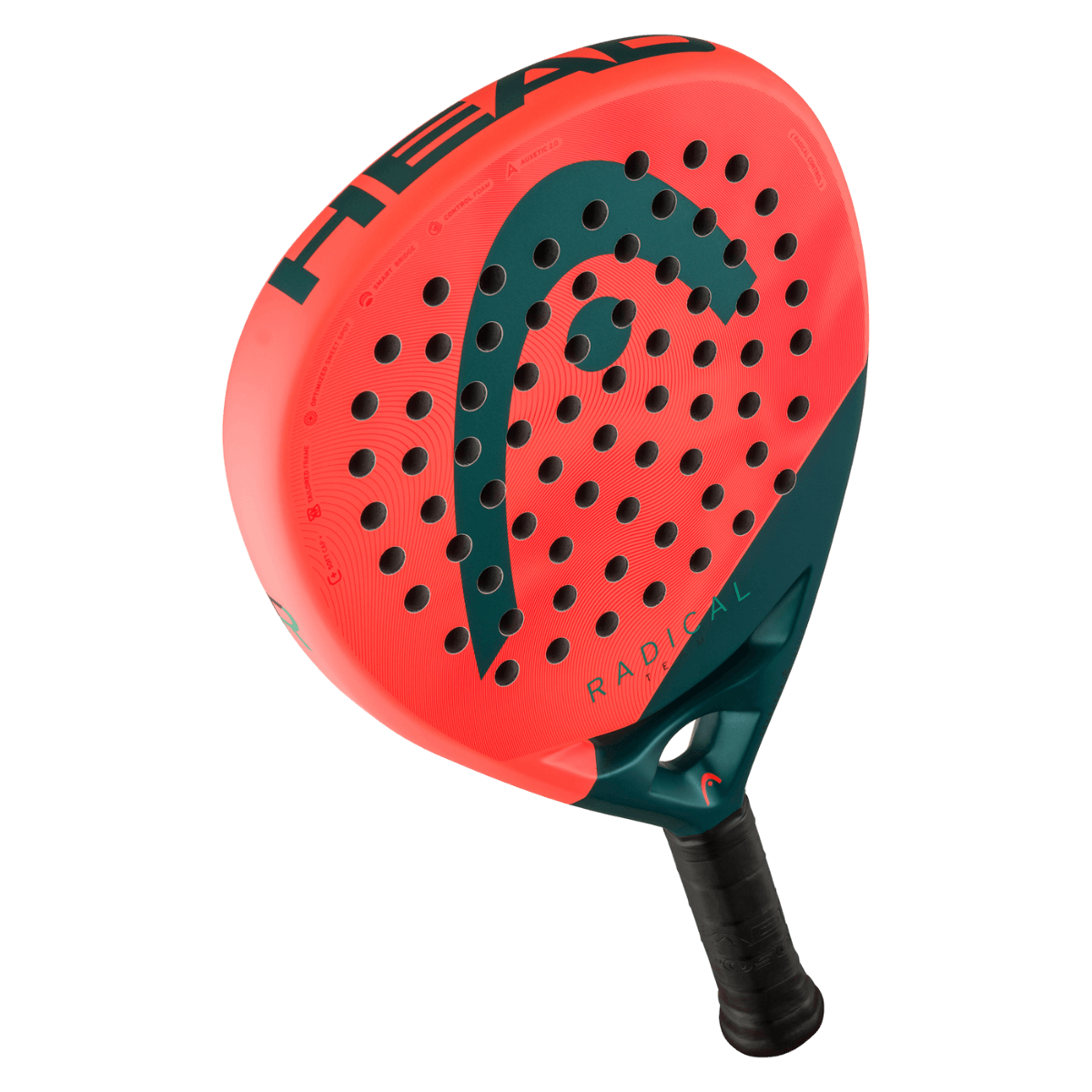 Schuin bovenaanzicht HEAD Radical Team 2026 – Wendbaar & Krachtig Druppelvorm Racket