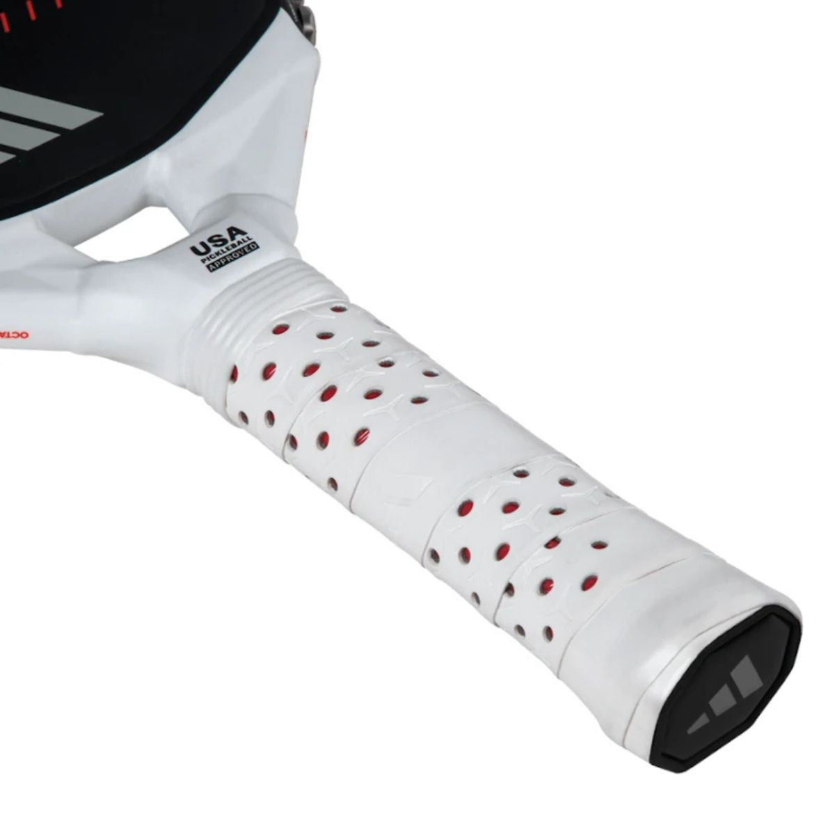 Handvat Adidas Metalbone LP 2025 pickleballracket – verlengd model met verstelbaar gewicht, 16 mm dikte en gestructureerd oppervlak voor spin en controle.