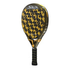 Vooraanzicht Siux Electra Stupa Pro ST4 2025 padelracket – Franco Stupaczuk Edition. Hybride vorm met 15K Carbon en zandafwerking voor spin en power.