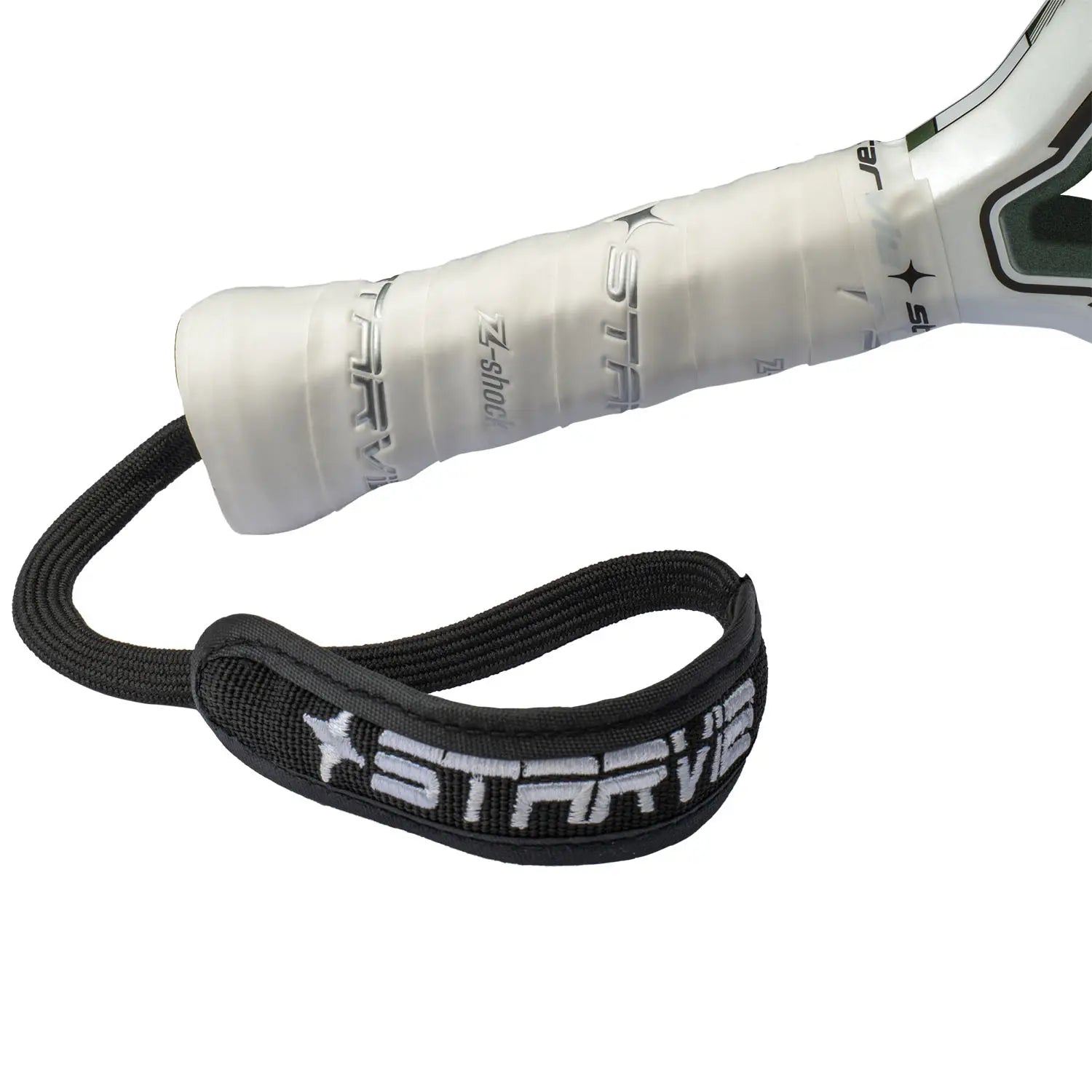 Handvat StarVie Triton Balance+ 2026 padelracket – diamantvorm met 18K Carbon Hybrid, M-EVA Balance en ruwe Spin Boost-afwerking.