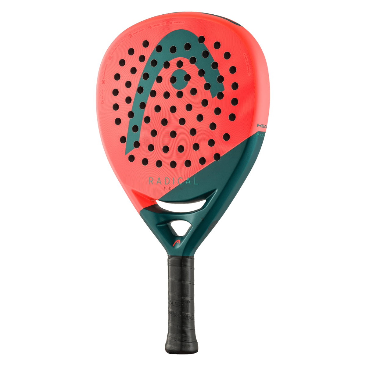 Schuin vooraanzicht HEAD Radical Team 2026 – Wendbaar & Krachtig Druppelvorm Racket