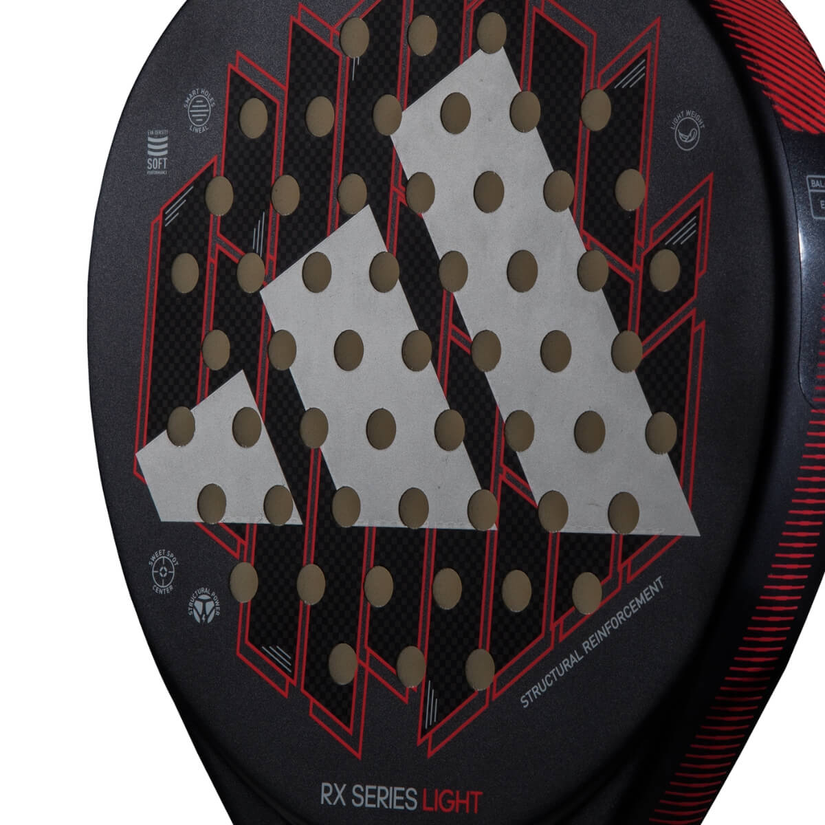 Adidas RX Series Light 2024 padel racket slagoppervlak