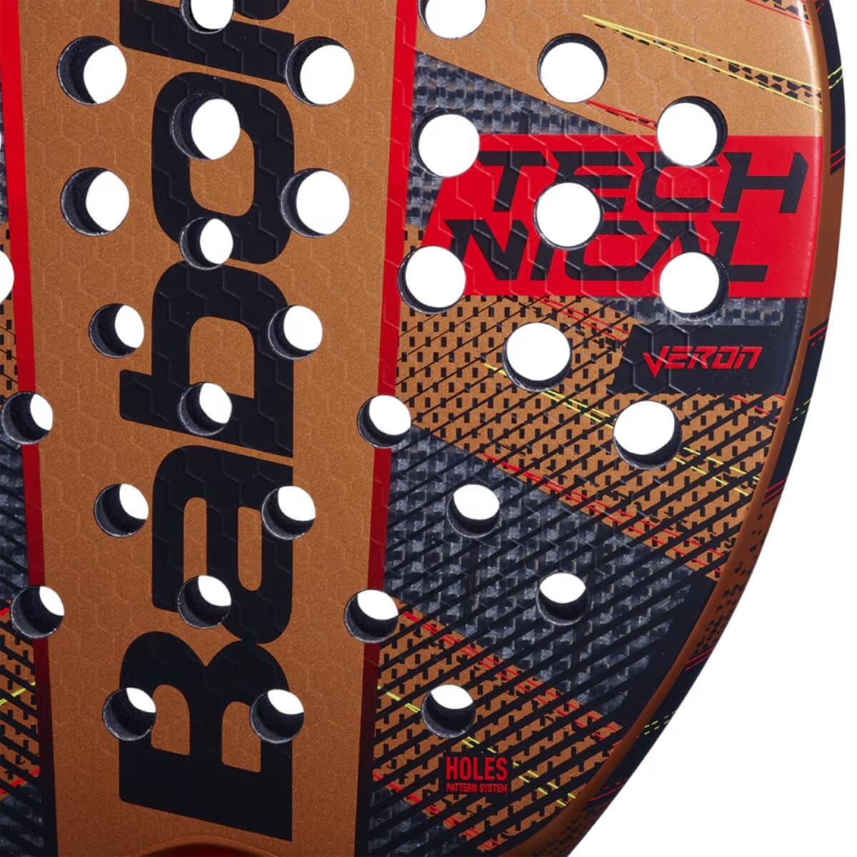 Babolat Technical Veron 2024 padel racket close-up slagoppervlak