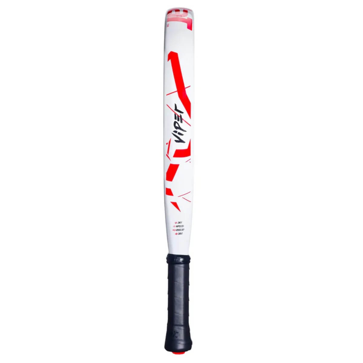 Babolat Technical Viper Lebron 2025 witte padel racket met rode accenten zijaanzicht