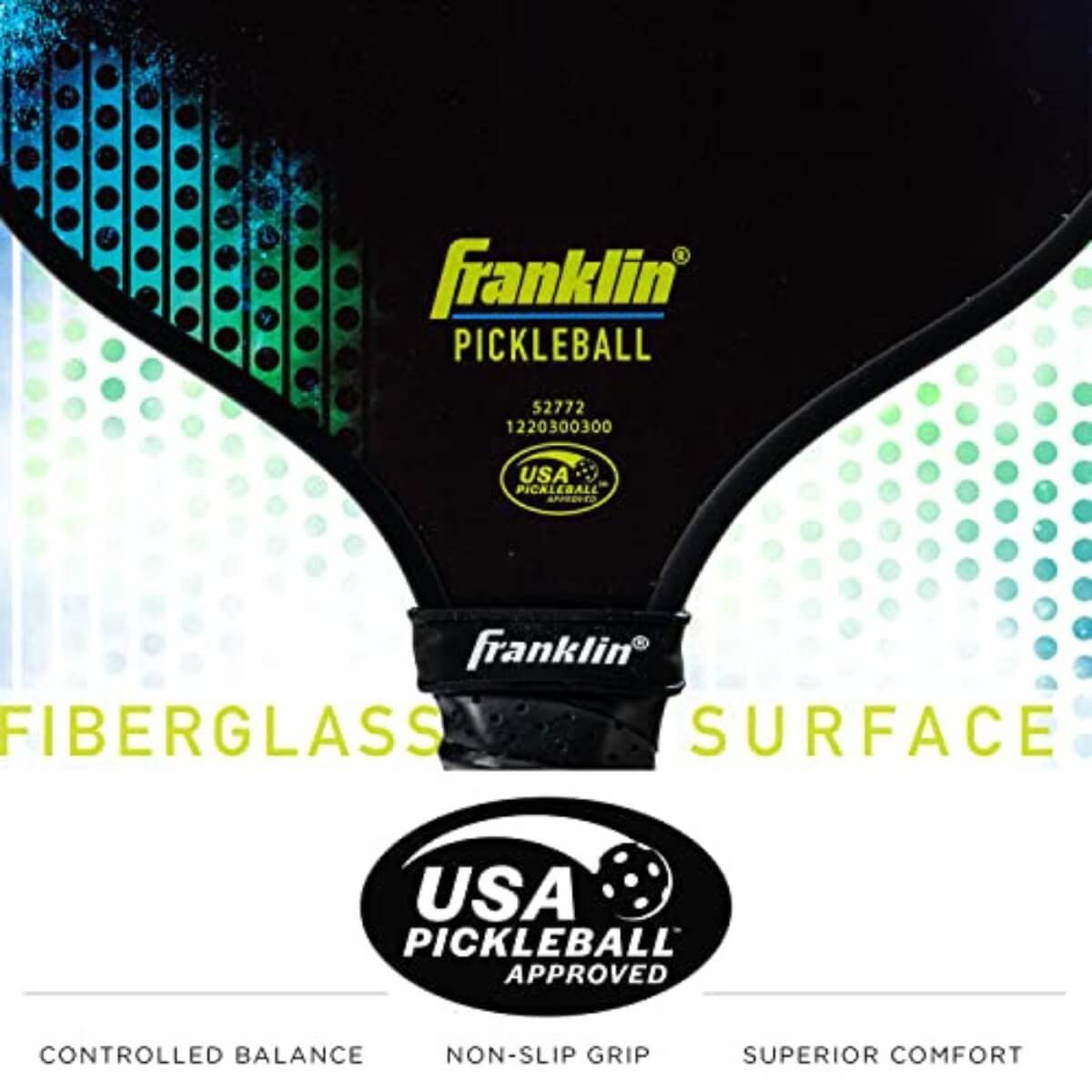 Franklin X-1000 pickleball paddle front view 2