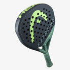 Head Extreme Pro padel racket zwart met groene accenten schuin bovenaanzicht