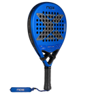 Schuin vooraanzicht blauw padel racket Nox Ventus Hybrid 12k 2027 by Edu Alonso