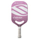 Vooraanzicht van de winterberry (paars/roze) Selkirk AMPED Pro Air Invikta pickleball racket met groot wit Selkirk-logo op het blad.