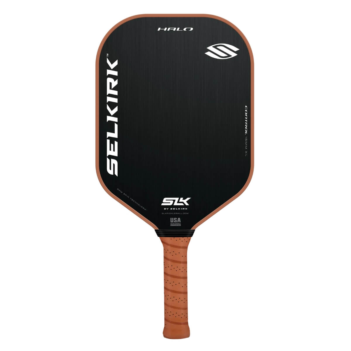 Selkirk SLK Halo Control XL pickleball paddle / racket bruin front