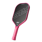 Selkirk SLK Halo Control XL pickleball paddle / racket roze tilt view