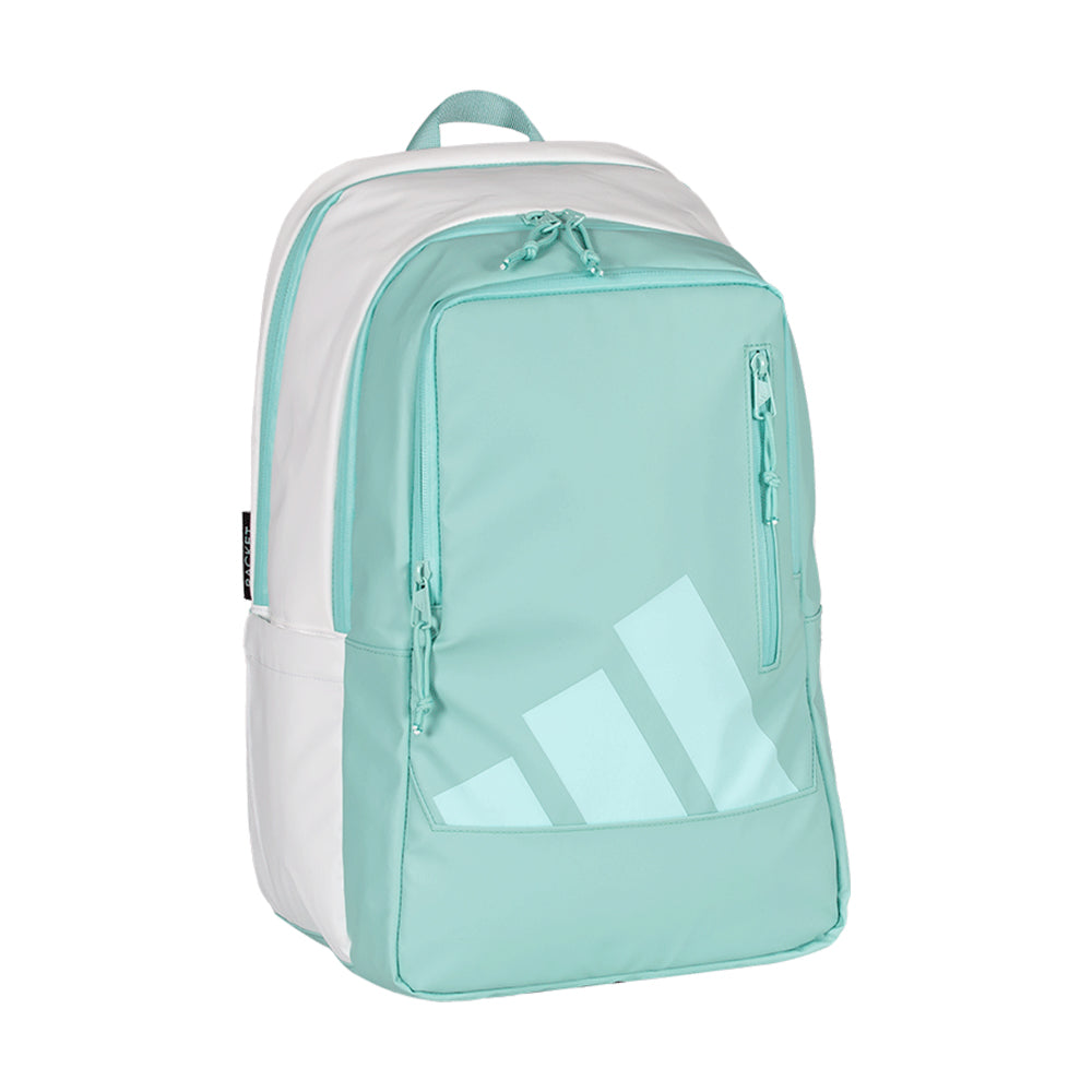 Adidas rugzak wit met appelblauwzeegroene voorkant