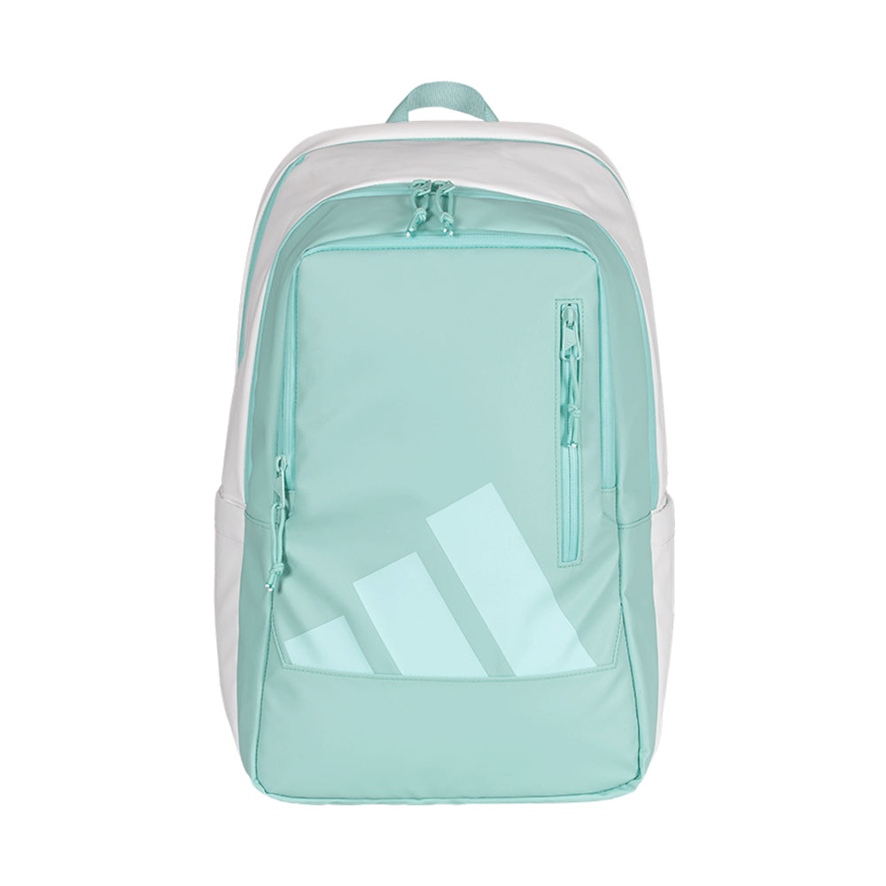 Adidas rugzak wit met appelblauwzeegroene voorkant