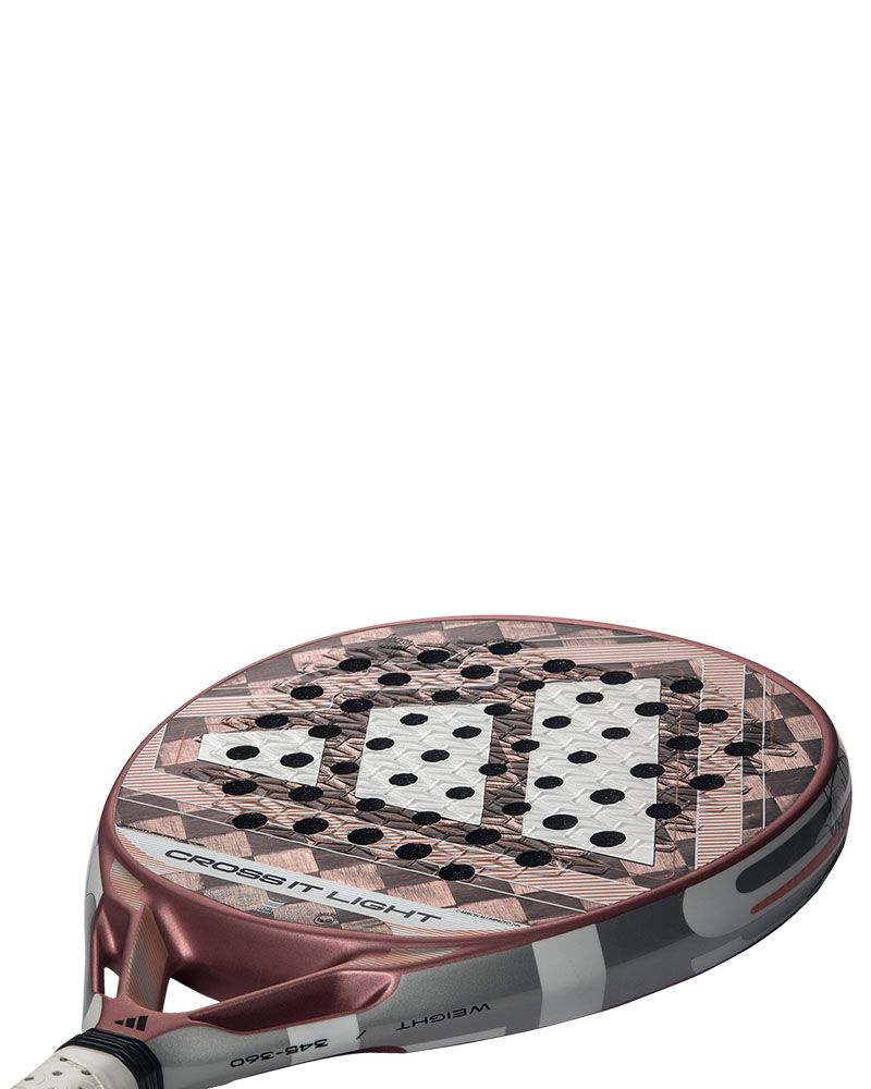 Schuin bovenaanzicht Adidas Cross It Light 2026 Lichtgewicht Racket | Carbon 24K & EVA Soft