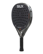 Schuin vooraanzicht Siux Pegasus Pro 2026 Storm Grey | Professioneel padelracket met 12K Carbon