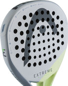 Detail slagoppervlak Head Extreme Motion 2026 grijs met licht groene padel racket