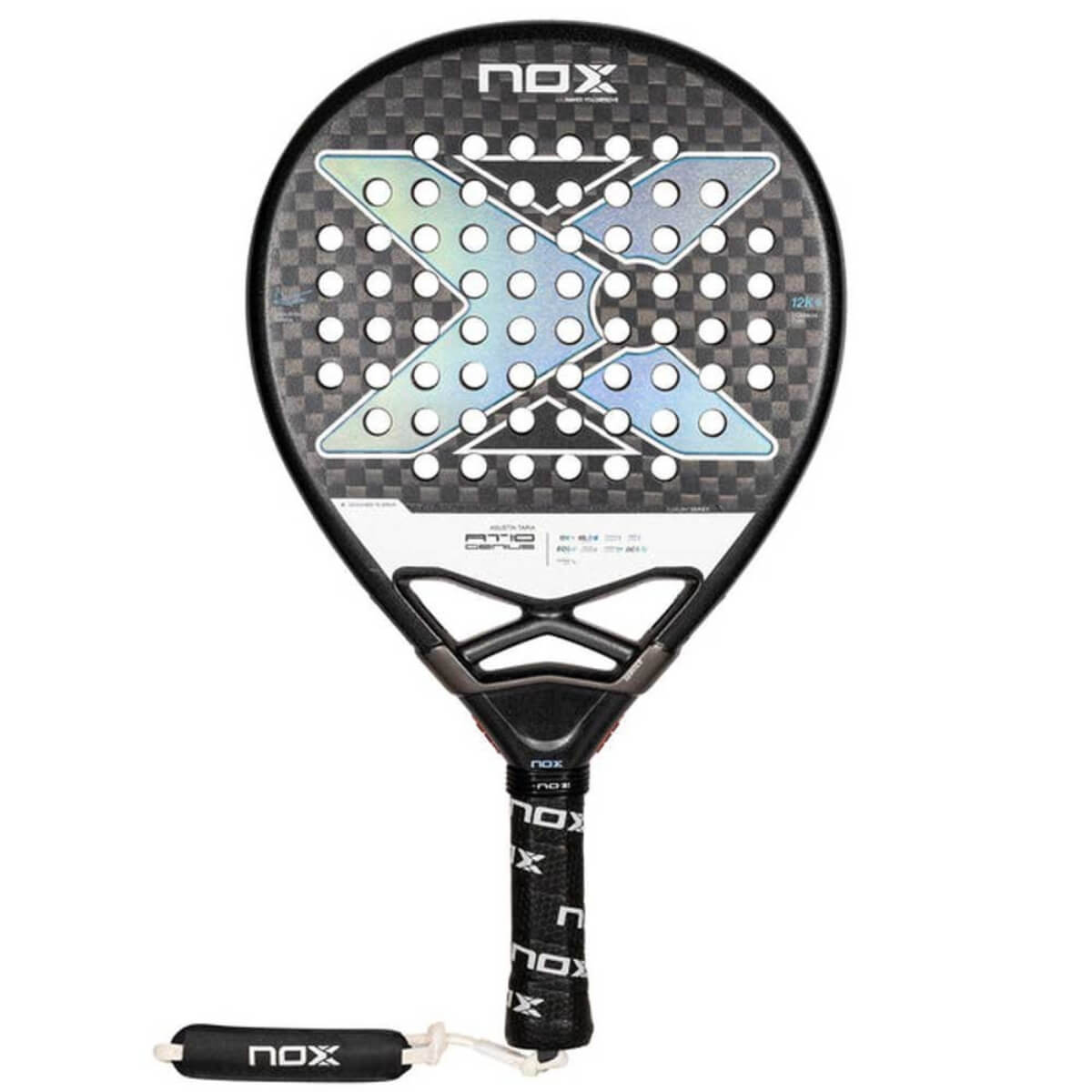 Nox AT10 Genius 12k 2024 padel racket achterzijde
