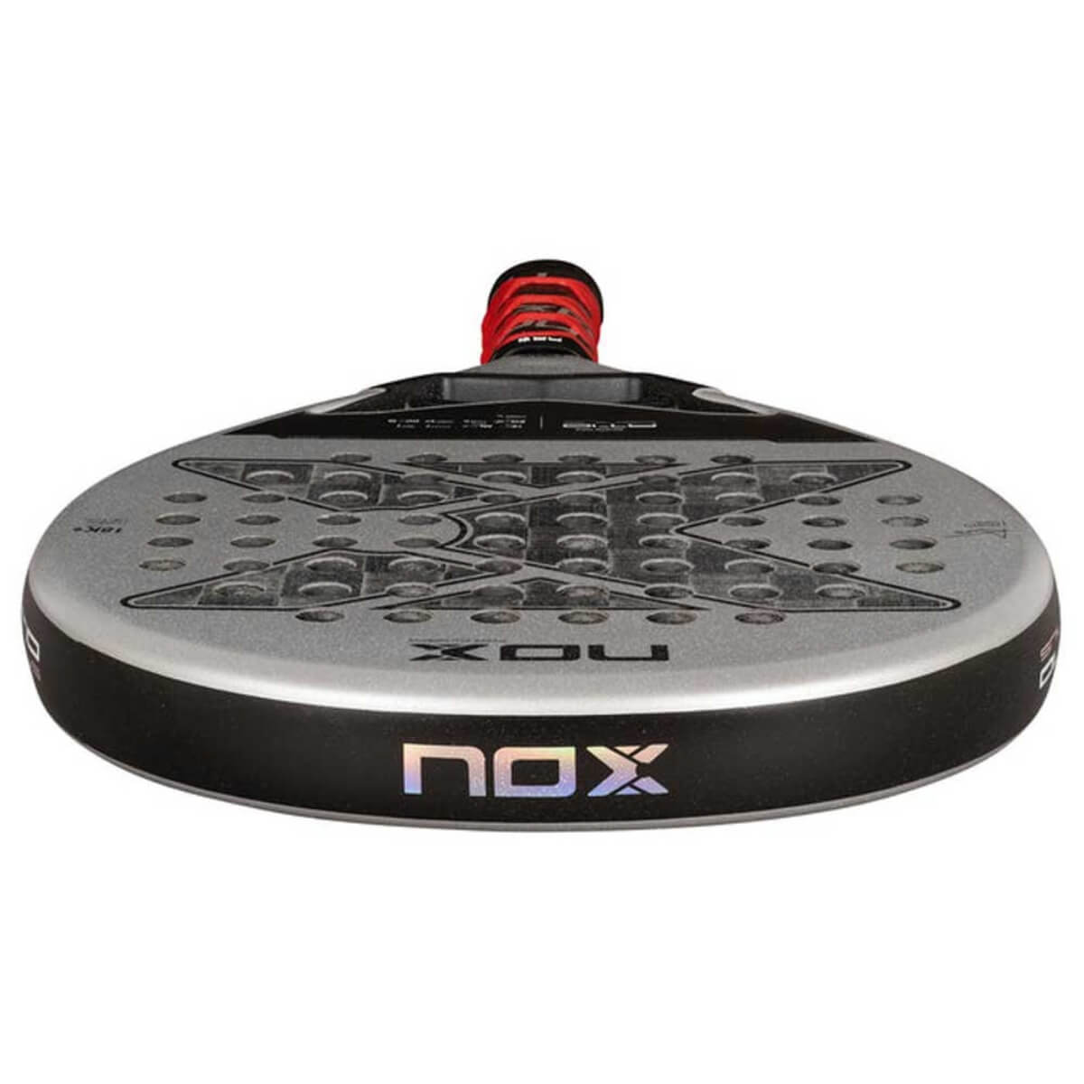 Nox AT10 Genius 18k alum 2024 padel racket bovenaanzicht