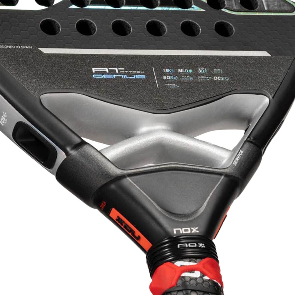 Nox AT Luxury Attack 18k 2024 padel racket anti-vibratie