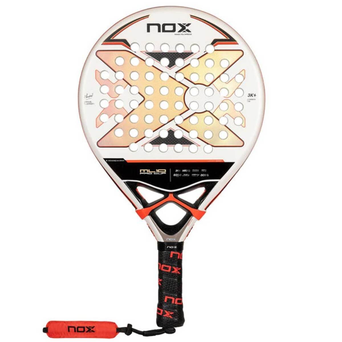 Nox ML10 Pro Cup 3K Luxury Series 2024 padel racket vooraanzicht