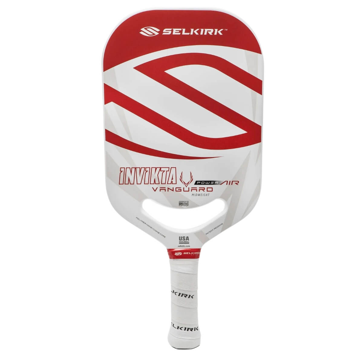 Selkirk Vanguard Power Air Invikta paddle / racket red front