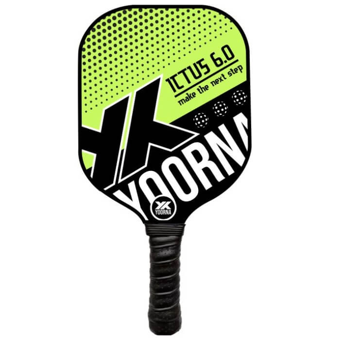 Yoorna Ictus 6.0 pickleball racket / paddle Green Black