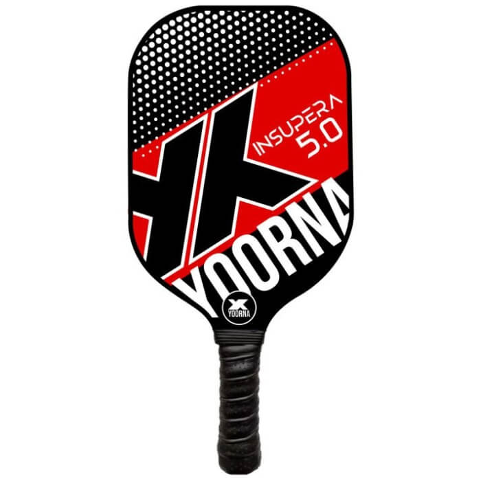 Yoorna Insupera 5.0 pickleball racket / paddle Red Black